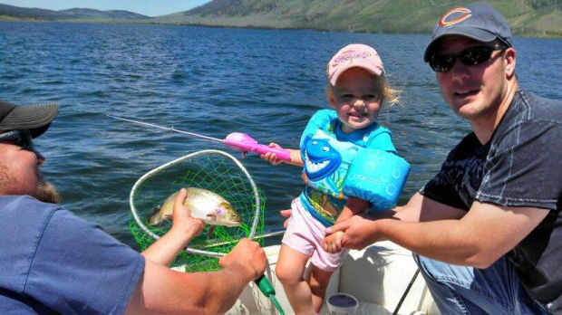 Barbie fishing